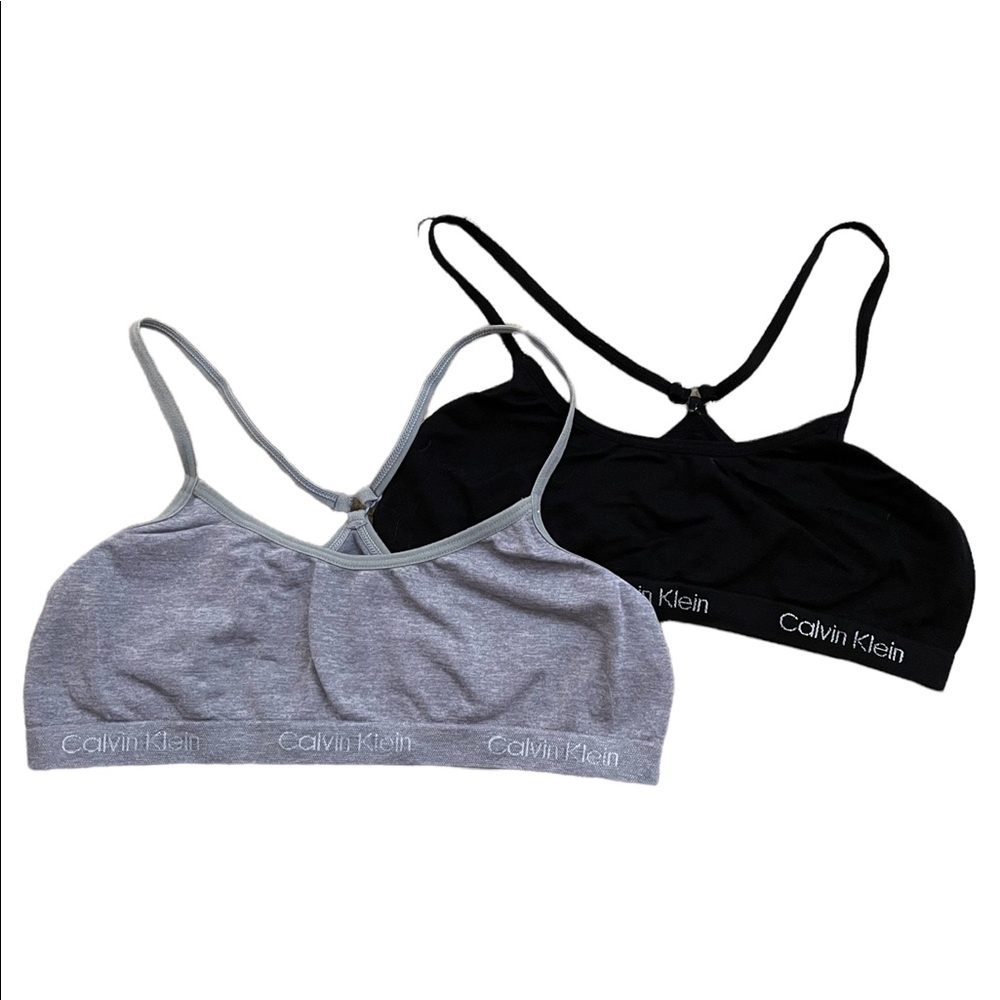2 brand-new Calvin Klein sports bras